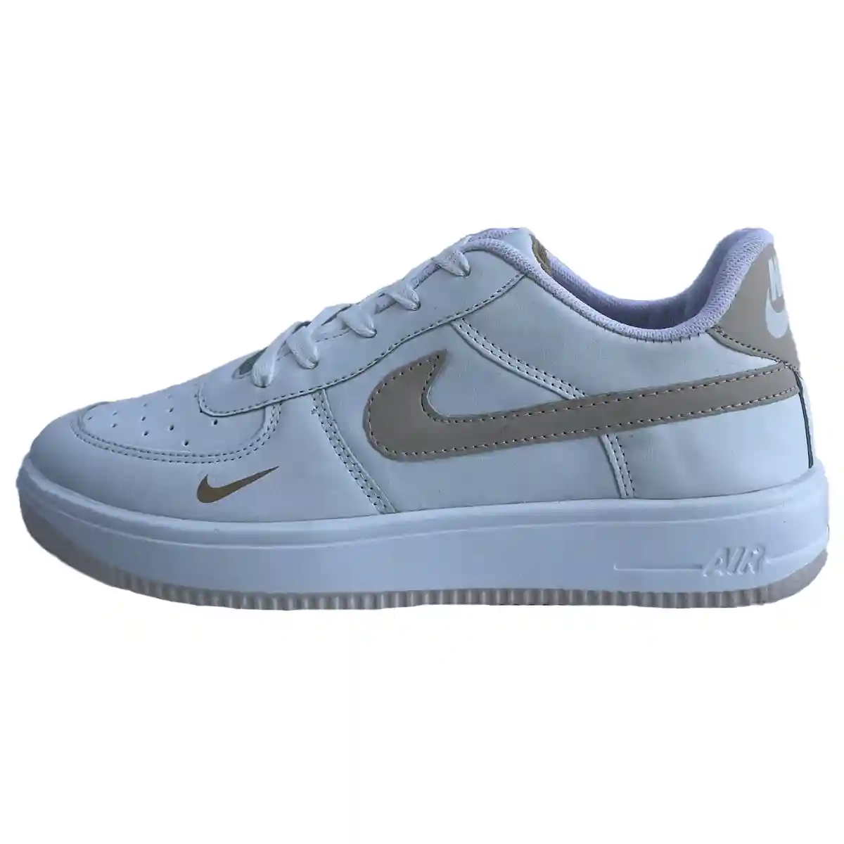 کفش اسپرت  زنانه و مردانه نایک ایر nike air سفید کرم کد 187